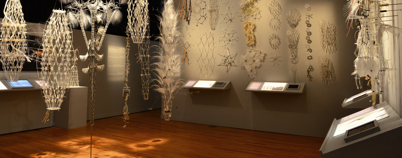 Horizontal detail showing responsive sculpture in installation environment